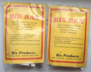 RIX RAX Rix # 628-1 Under Layout Switch Maschinenhalterung 2 Stück - Bild 1 von 4