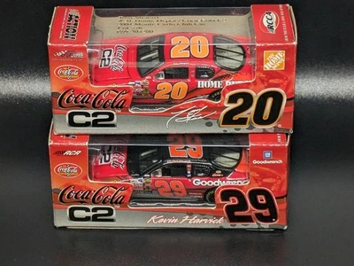 2004 Tony Stewart #20 Kevin Harvick #29 Coca-Cola C2 1:64 RCCA Club Diecast Lot - Image 1 of 4