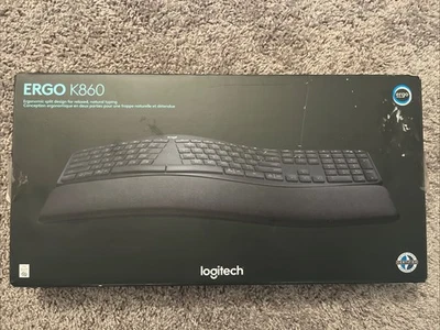 Logitech ERGO K860 Wireless Keyboard - Black (Open Box) - Image 1 of 4