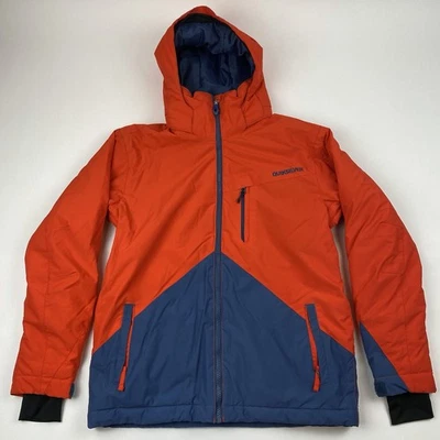 Jaqueta de esqui e snowboard Quiksilver Youth Boys 14 L Dryflight 10K capuz azul vermelho - Imagem 1 de 4