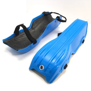 PATAS DE TRINEO 20" Rodilla Esquís Trineo Plástico Portátil Trineo de Nieve con Correa Azul - Imagen 1 de 13