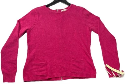 Suéter Kenar Feminino XL Macio Mescla Angorá Rosa Vibrante, Costas Completas Fechado com Zíper - Imagem 1 de 4