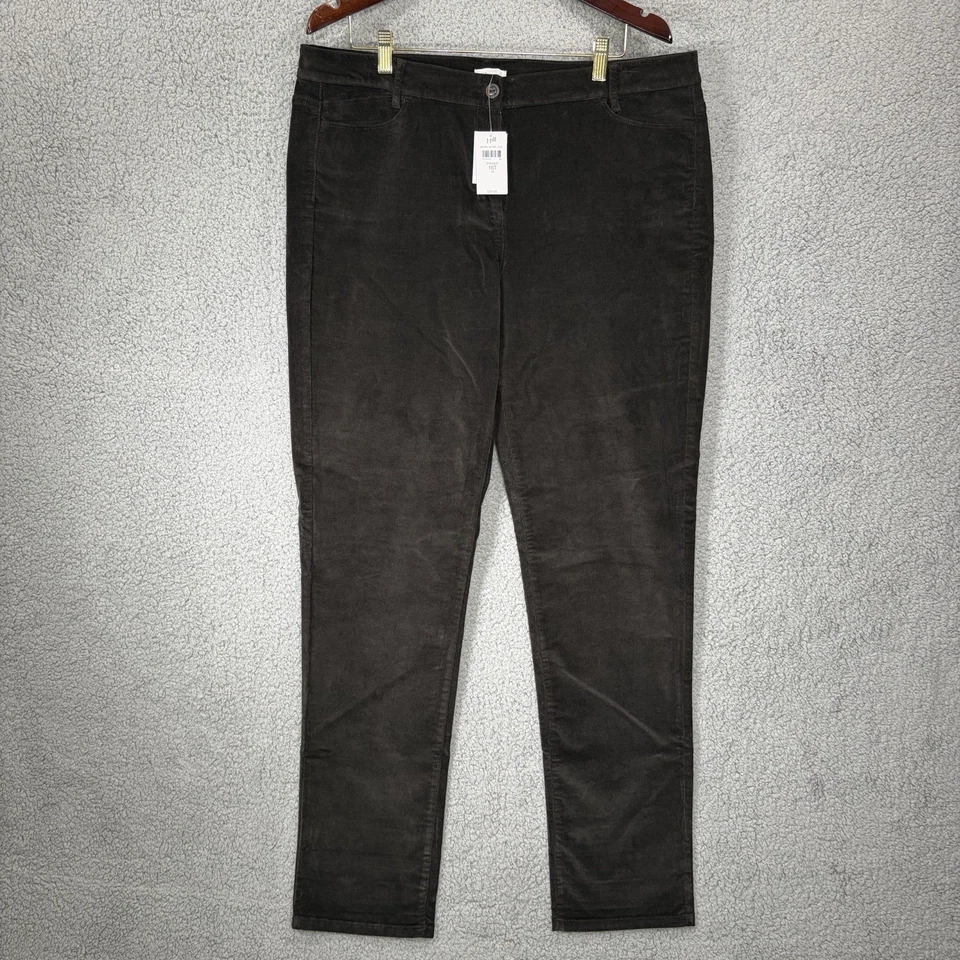 J. Jill Corduroy Pants Brown Walnut Size 16 Tall New $69 - Image 1 of 4