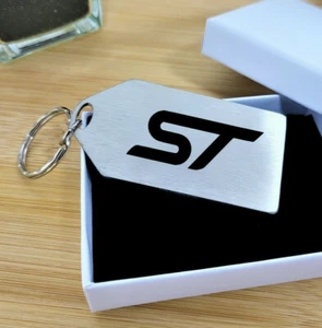 ST Style Keyring, ST Key Chain, Stainless Steel, Laser Cut + Etched - Picture 1 of 2