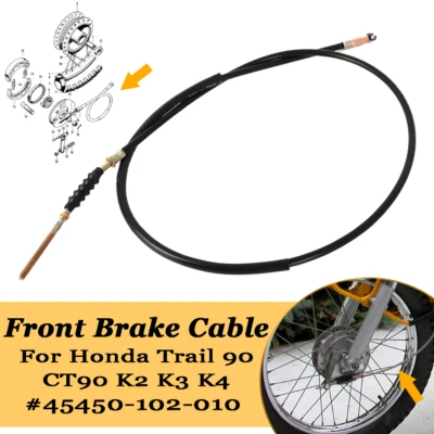 Cable de freno delantero para Honda Trail 90 CT90 K2 K3 K4 1970-1973 Rep #45450-102-010 Foto 1 de 4