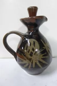 VINTAGE SETH CARDEW POTTERY LIDDED JUG BRITISH CERAMIC ART STUDIO ARTIST - Picture 1 of 8