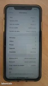 iPhone 11 - 64GB Top Zustand + Bluetooth Kopfhörer + Ladegerät + Hülle - Bild 1 von 6