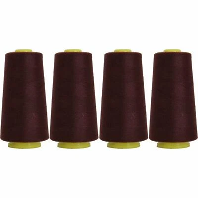 4 BIG CONES MAHOGANY SEWING THREAD 2750 YD TEX 27 40S/2-THREADART - Image 1 of 4