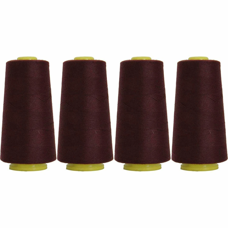 4 BIG CONES MAHOGANY SEWING THREAD 2750 YD TEX 27 40S/2-THREADART - Image 1 of 4