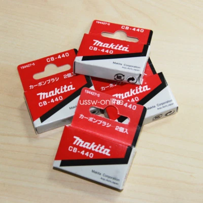 Cepillos de carbono Makita para motores eléctricos 194427-5 BDF452HW BHP451 taladro/destornillador Foto 1 de 3