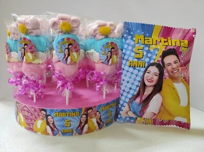 Kit 40 PZ Me contro te Party Festa Gadget 40 marshmallow SU BASE - Immagine 1 di 4