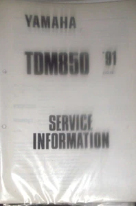 YAMAHA TDM850 SERVICE INFORMATJON MANUAL 1991 (PICTURE OF CONTENTS ).. - Picture 1 of 2
