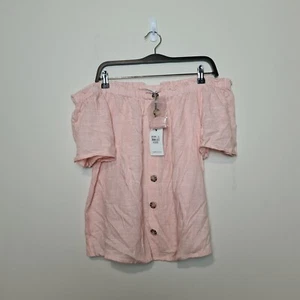 Jeanswest - Ilisa Button Through Off Shoulder Top - BRAND NEW WITH TAGS!! - Picture 1 of 3