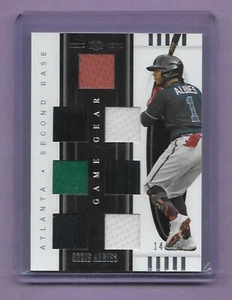 OZZIE ALBIES - BRAVES - 2021 N.T. GAME GEAR - 7 JERSEY PATCHES #'d 14/99 - WHOA! - Picture 1 of 2