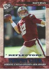 2008 Press Pass Football - Reflectors - Blue - #52 - MATT RYAN - Trophy Club RC