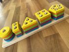 Montessori Sortierspielzeug Holz Farben Formen Zahlen 
