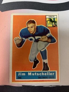 1956 Topps Set Break # 72 Jim Mutscheller Baltimore Colts - Imagen 1 de 1