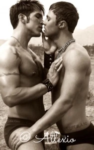 Couple Gay Interest Men Photo Models Nude Physique Art NudeMan Gay Male #11 - Picture 1 of 4