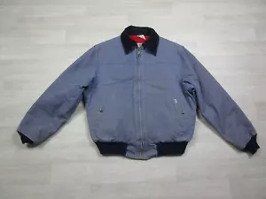 Chaqueta de bombardero vintage Carhartt Workwear JQ168 talla (XL) EE. UU. azul arenisca acolchada - Imagen 1 de 14