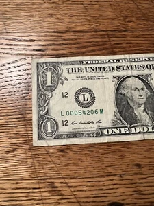 Fancy Zip Code $1 Note - Casco, WI - S/N 00054206. - Picture 1 of 4