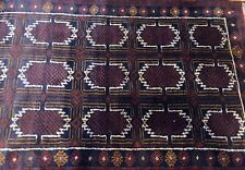 Handmade Afghan Bahor Accent Rug 3'x5' Tribal Geometric Patterns Camel Hair SALE