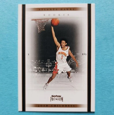 Baloncesto Fleer SSP/999 2005 novato impresión corta Josh Childress radiocontrol Atlanta Hawks Foto 1 de 4