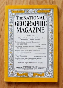 National Geographic junio 1950 sin mapa; Montana; Viena; Lightning; Corea del Sur; Coca-Cola - Imagen 1 de 24