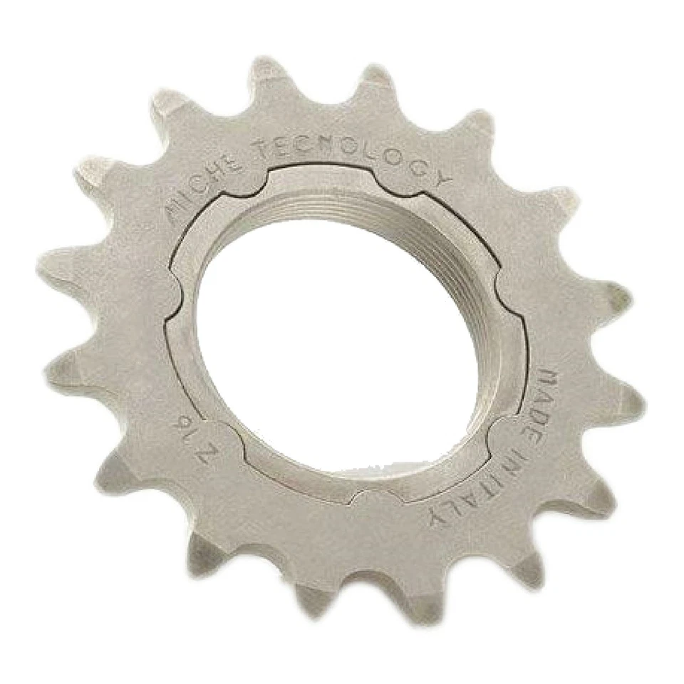 Miche Fixed Track Steel Sprocket Silver+Carrier Bicycle 1/8 18T - Image 1 of 1