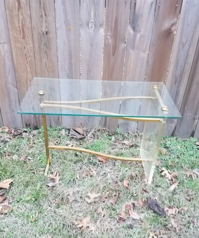 CHARLES HOLLIS JONES Lucite Console Table Hollywood Regency Midcentury **DAMAGED Cover