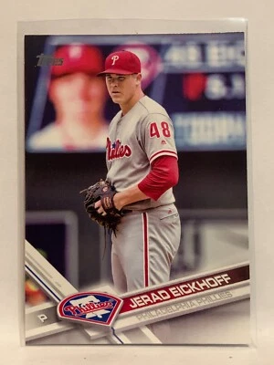 #12 Jerad Eickhoff Philadelphia Phillies 2017 Topps Series One Baseball Card - Image 1 of 2