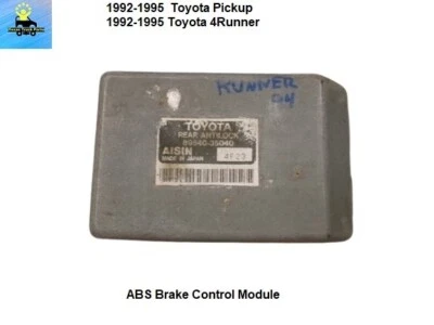 89540-35040 1992 1993 1994 1995 Toyota 4Runner Pickup ABS módulo de controle de freio - Imagem 1 de 4