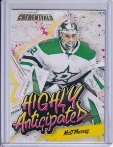 Matt Murray, Dallas Stars 2023-24 Credentials Highly Anticipated #HA-19 - Picture 1 of 2