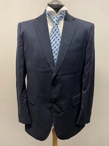 M & S COLLEZIONE SUIT JACKET/BLAZER PURE WOOL IN INDIGO STRIPE SIZE 42L BNWT - Picture 1 of 7