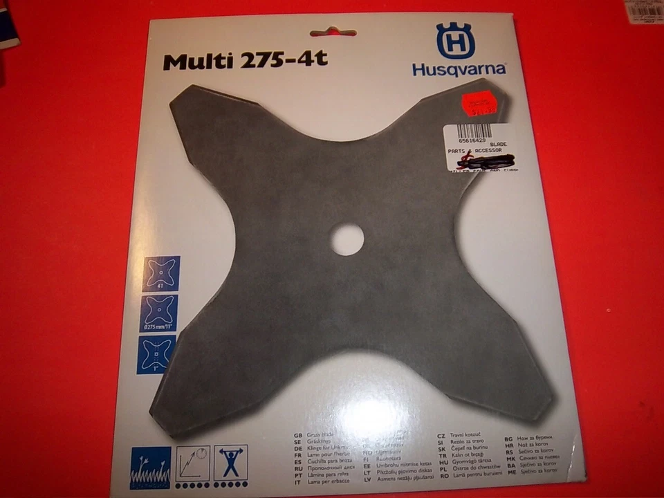NUEVO HUSQVARNA 275-4T 4 HOJAS 20MM AGUJERO SE ADAPTA A MUCHOS RECORTADORES 578444701 OEM  Foto 1 de 1