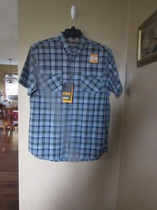 CAMISA DE TRABAJO HOMBRE NUEVA CON ETIQUETAS PEQUEÑA SS ARIAT BARRA DE REFUERZO DURASTRETCH BOTÓN - Imagen 1 de 4