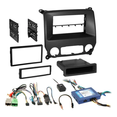 Car Stereo Dash Kit OnStar Harness for 2014-2018  GMC Sierra Chevy Silverado - Image 1 of 2