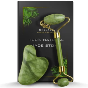 Gua Sha und Face Roller Set Jade Gesicht Schönheit Körper Augen Hals Anti Aging Tools - Bild 1 von 10