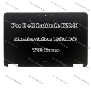 12.5"Dell Latitude E7240 FHD LCD LED Berühren Bildschirm Baugruppe LP125WF1-SPA4 - Bild 1 von 6