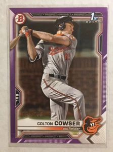 2021 Bowman Draft Colton 1st Purple #d 227/250 - Picture 1 of 2