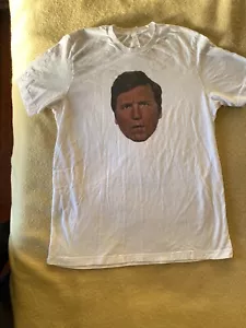 Tucker Carleson white t-shirt XL 100% cotton Bella-Canvas, Trump - Picture 1 of 3