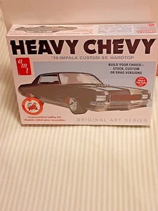 AMT 1970 CHEVY IMPALA SS CUSTOM PLASTIC MODEL KIT 1/25 SEALED BOX "HEAVY CHEVY" - Picture 1 of 2