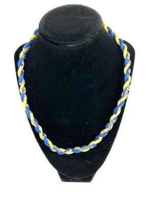 NFL - Los Angeles Rams Throwback St. Louis Rams Titanium Sport Braided Necklace - Image 1 of 2