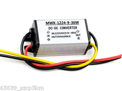 12V/24V to 9V 4A DC/DC Power Converter Regulator Module Step Down Adapter - Image 1 of 2