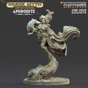 Aphrodite | Greek Myth June 2020 | Clay Cyanide | RPG D&D 3D Printed Miniature - Picture 1 of 1