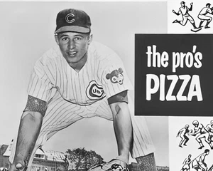 Very Rare RON SANTO PIZZA Chicago Cubs Glossy Retro Oldie 8x10 PhotoArt - Picture 1 of 4