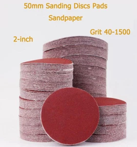 2-inch 50mm Sanding Discs Pads Sandpaper Self-adhesive Sanding Paper Grit40-1500 - Picture 1 of 8