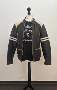 Lederjacke, Gipsy, schwarz-weiß, Vintage- Style, Retro, Größe L - Bild 1 von 15