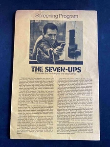 The Seven-Ups Screening Program 1974 Roy Scheider, Tony Lo Bianco, ¡ultra raro! - Imagen 1 de 1