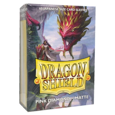 DRAGON SHIELD Maniche opache scudo drago - diamante rosa (60 maniche)