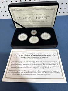 2004 - 2005 Canada Legacy of Liberty Reverse Proof Silver Maple Leaf Set Box CoA - Picture 1 of 11